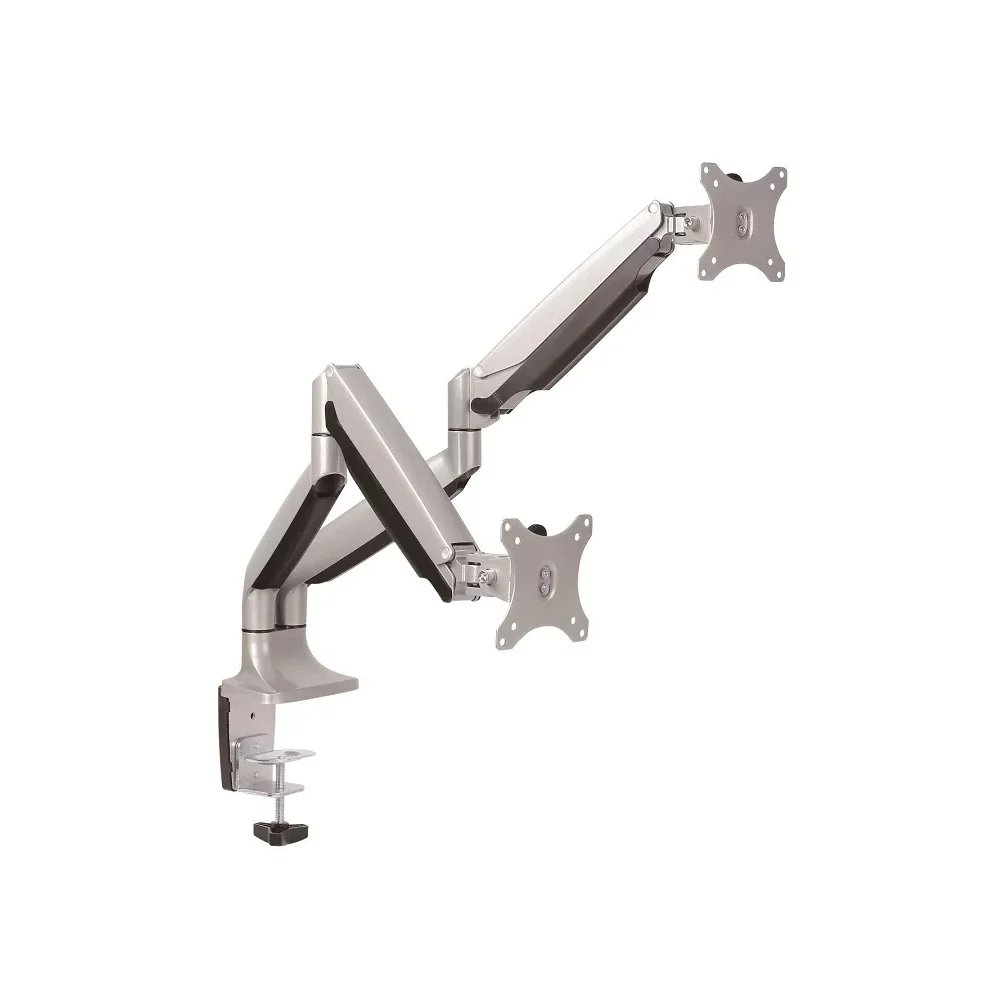 Dual Monitor Thin Gas Spring Assisted Aluminium Monitor Arm
